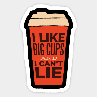 Big Cups Coffee Sticker